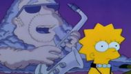 During the death scene of Bleeding Gums Murphy (The Simpsons) | Image via Disney+